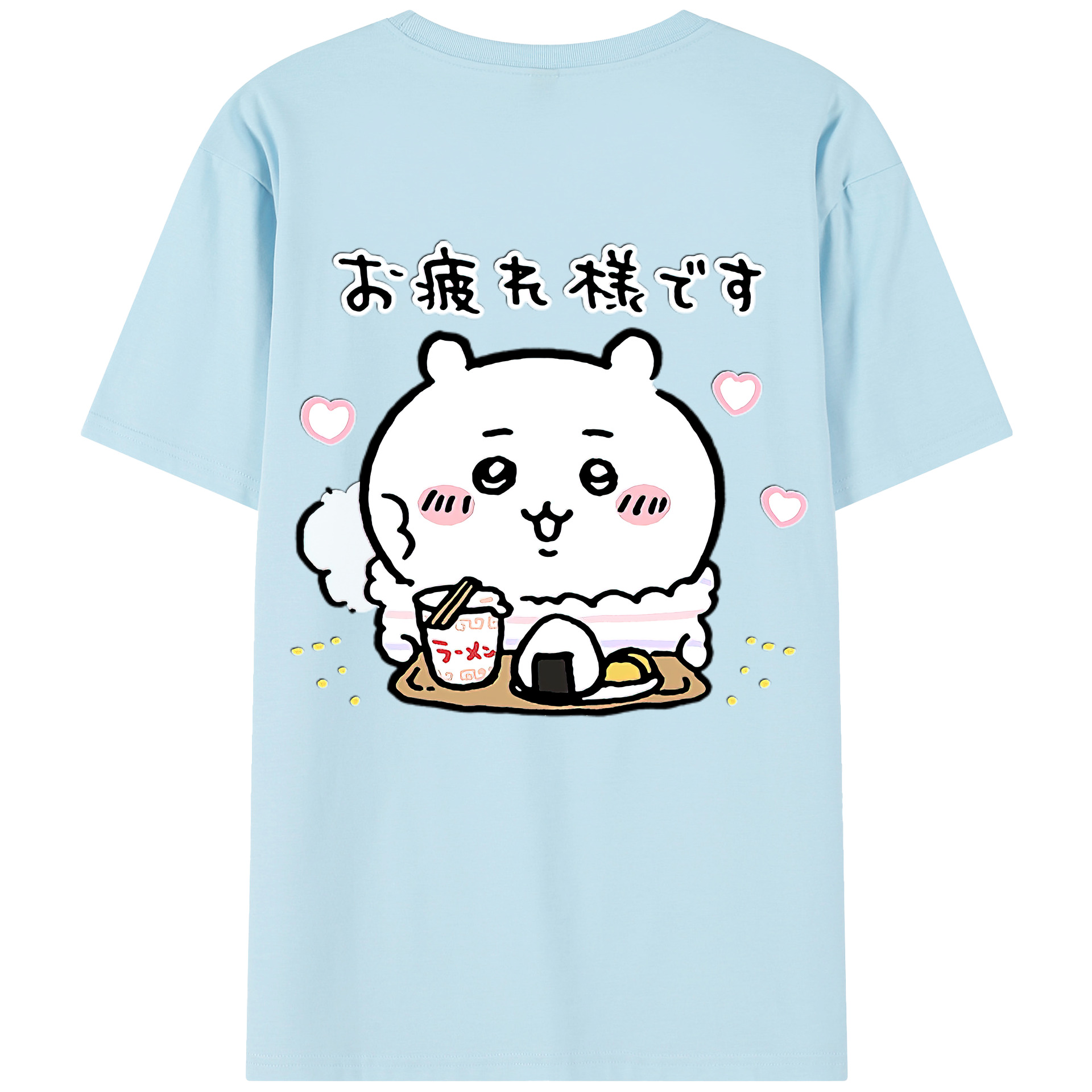 （画像用） ちいかわ ちいかわ Chii-kawa chiikawa 綿100％半袖Tシャツ（背面プリント）